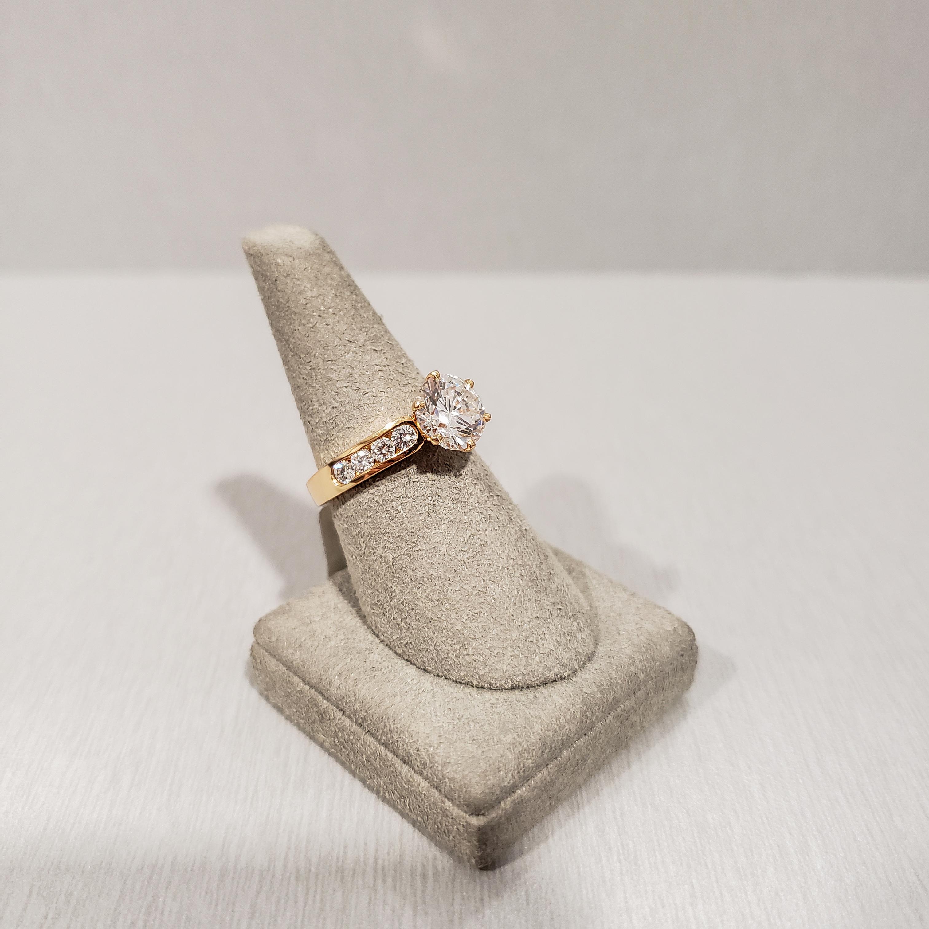 Modern Roman Malakov 2.15 Carat Round Shape Diamond Pave Engagement Ring  For Sale