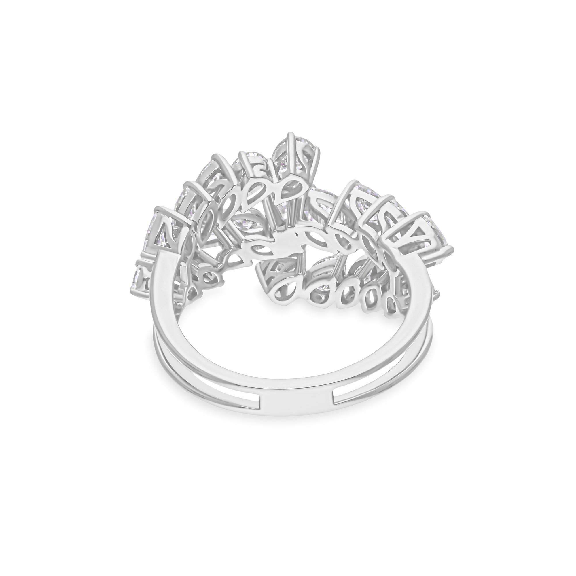 This ring has been meticulously crafted from 14-karat gold and handset with 2.15 carats of sparkling diamonds.

The ring is a size 7 and may be resized to larger or smaller upon request. FOLLOW SPECTRUM JEWELS storefront to view the latest
