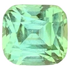 2.15 quilates Piedra turmalina verde oliva menta talla cojín Piedra preciosa afgana