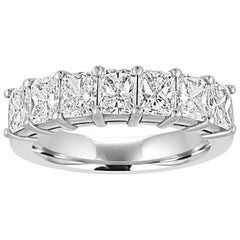 Platin-Halbbandring mit 2,15 Karat Diamant im Strahlenschliff