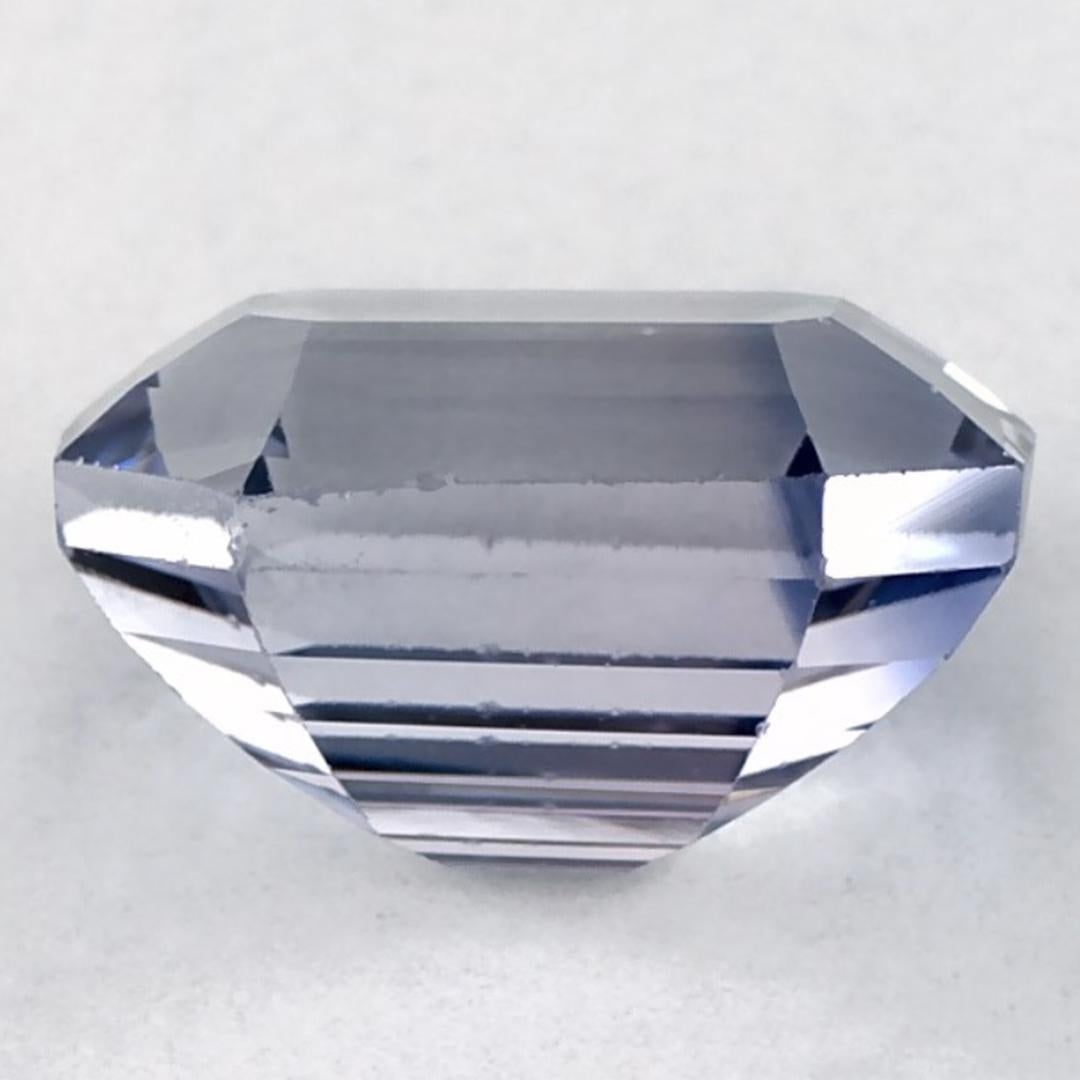 Women's or Men's 2.15 Ct Blue Sapphire Octagon Cut Loose Gemstone For Sale