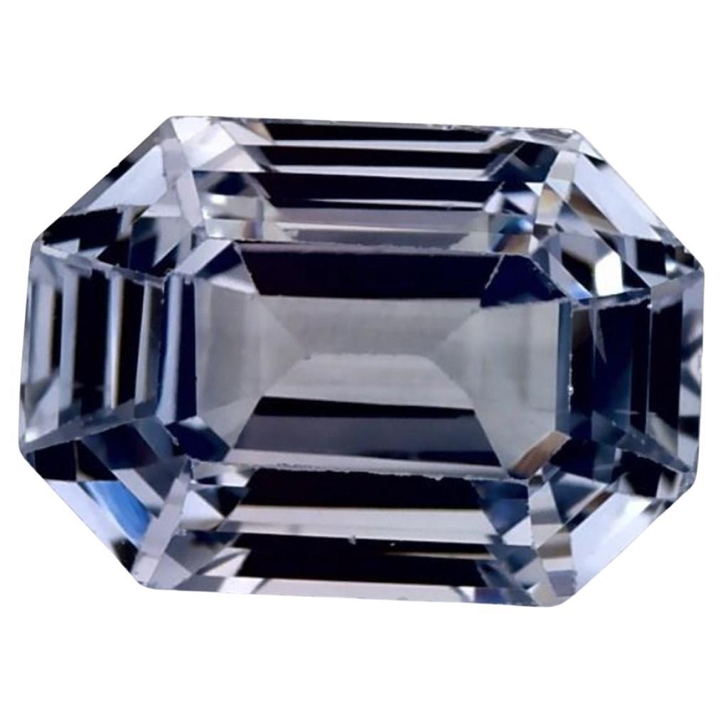 2.15 Ct Blue Sapphire Octagon Cut Loose Gemstone For Sale