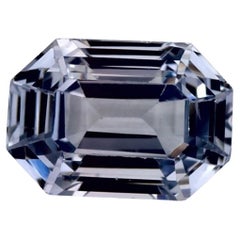 Pierre précieuse taille octogonale saphir bleu 2.15 carat