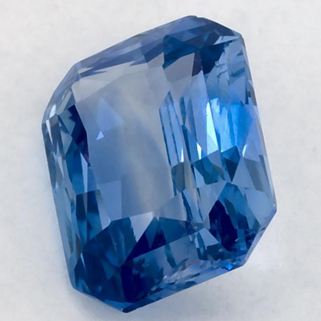 2.15 Karat Blauer Saphir Oktagon Loser Edelstein Damen im Angebot