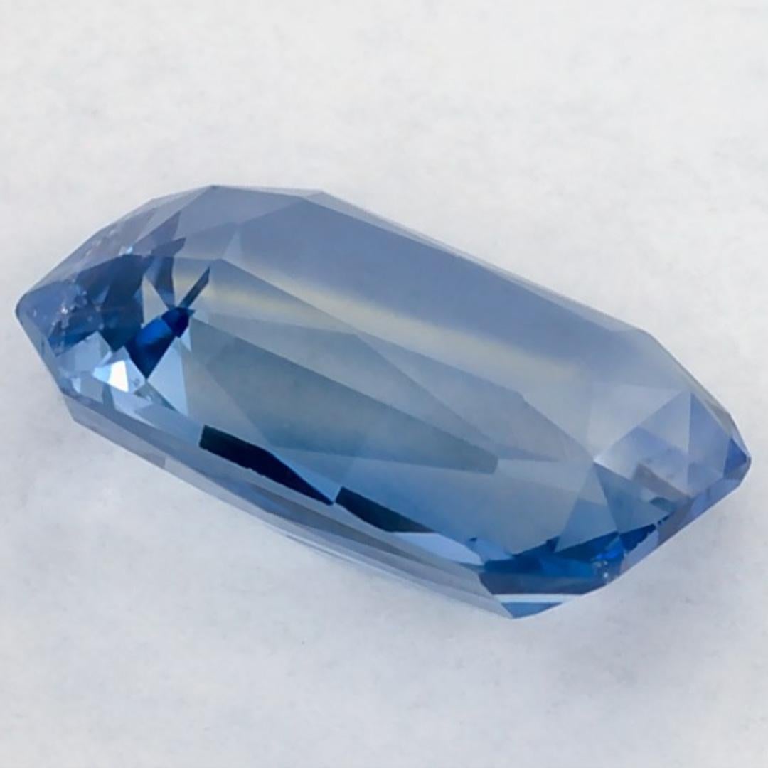2.15 Karat Blauer Saphir Oktagon Loser Edelstein im Angebot 2