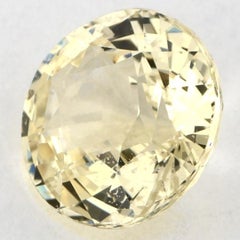 2.15 Ct Yellow Sapphire Round Loose Gemstone