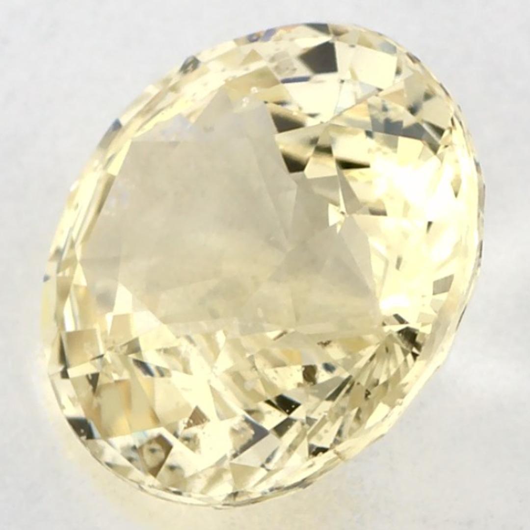 2.15 Ct Yellow Sapphire Round Loose Gemstone (pierre précieuse en vrac) Pour femmes en vente