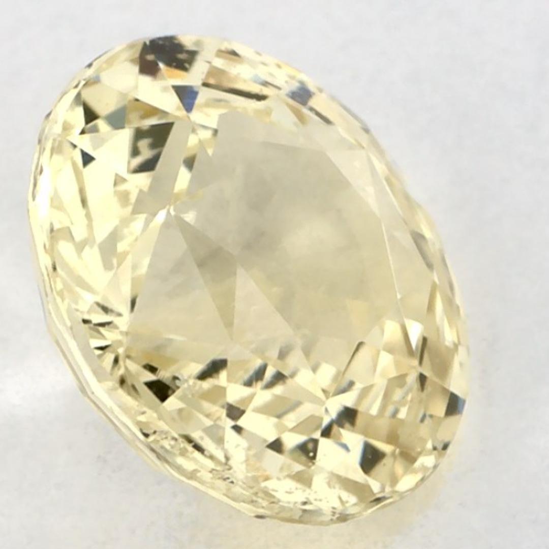 2.15 Ct Yellow Sapphire Round Loose Gemstone (pierre précieuse en vrac) en vente 2