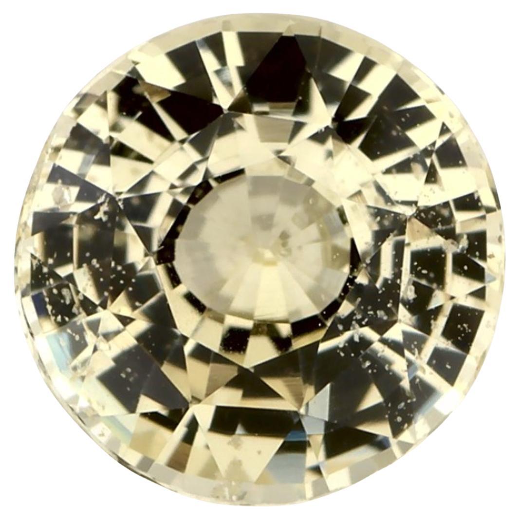 2.15 Ct Yellow Sapphire Round Loose Gemstone (pierre précieuse en vrac)