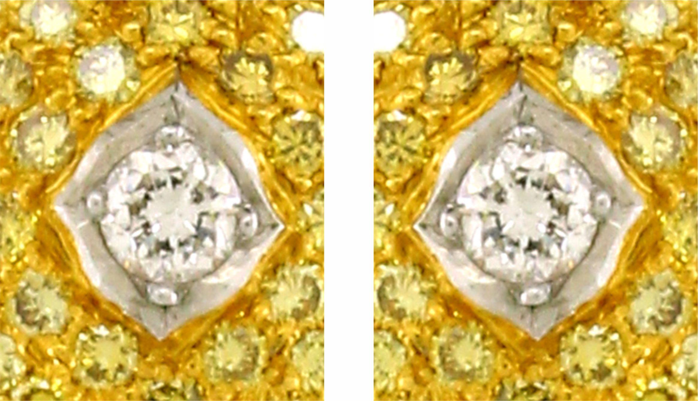 2,15 Karat gemischte Diamant-Ohrringe (Moderne) im Angebot