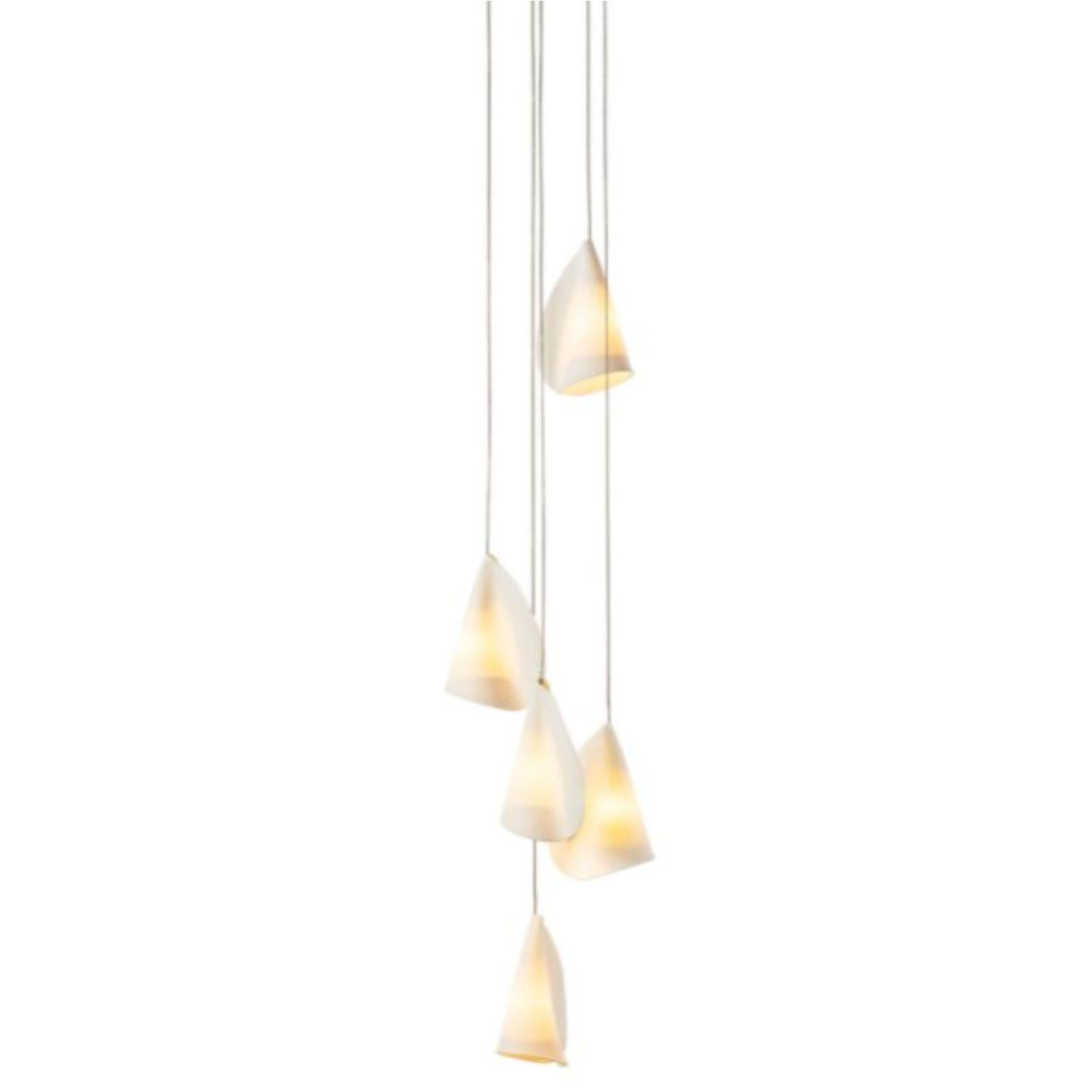 21.5 Pendant by Bocci
Dimensions: D 15.2 x H 300 cm
Materials: brushed nickel, round canopy.
Weight:3 kg
Also available in different dimensions.

All our lamps can be wired according to each country. If sold to the USA it will be wired for the