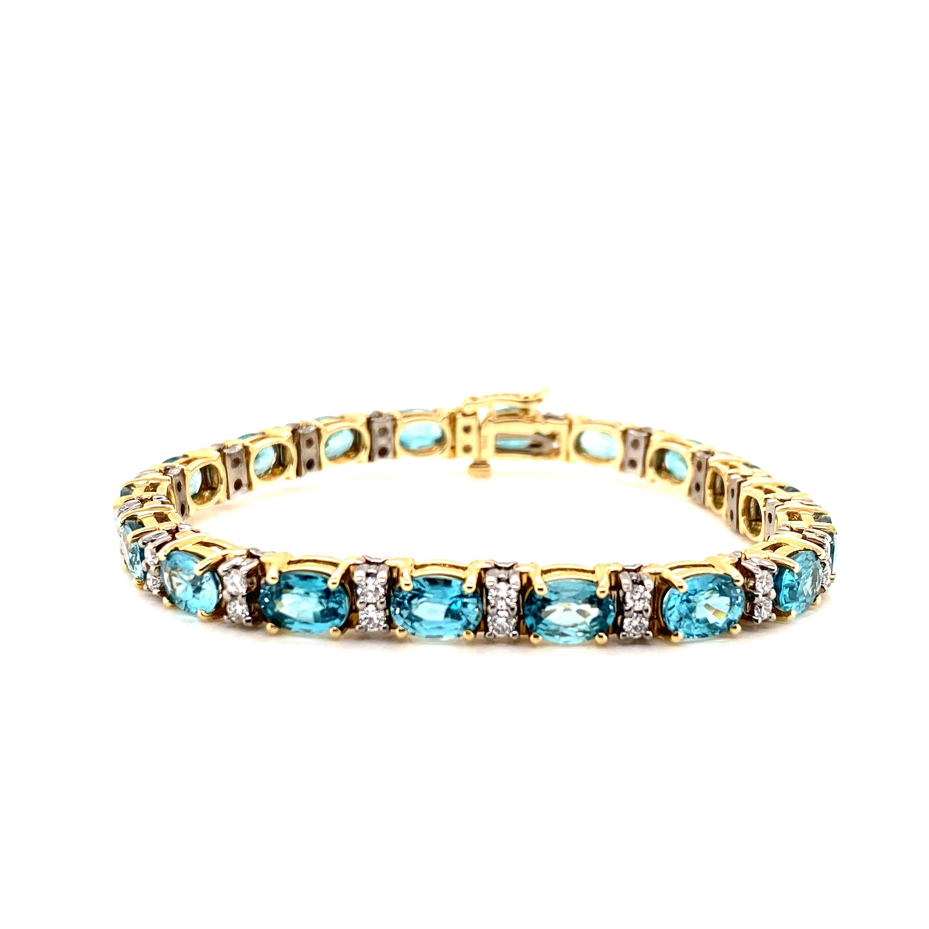 blue zircon bracelet