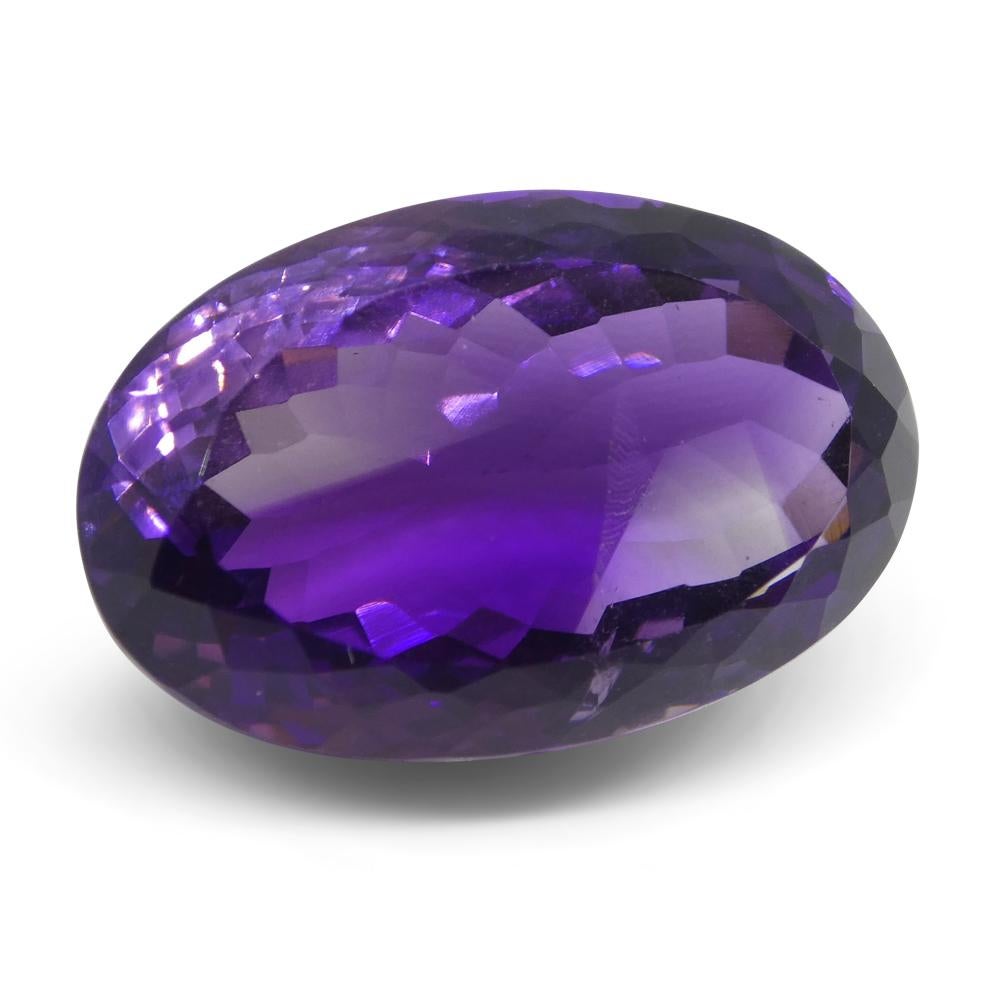 21.55 ct Oval Amethyst In New Condition For Sale In Toronto, Ontario