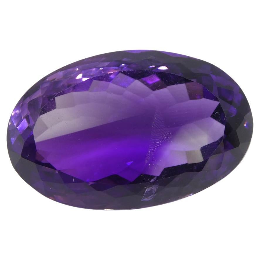 21.55 ct Oval Amethyst For Sale