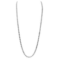 21.59 Carat Diamond White Gold Necklace