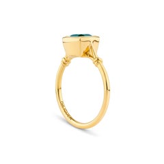 2.15ct Zambian Emerald Knot Ring in 18ct Yellow Gold, Ohliguer
