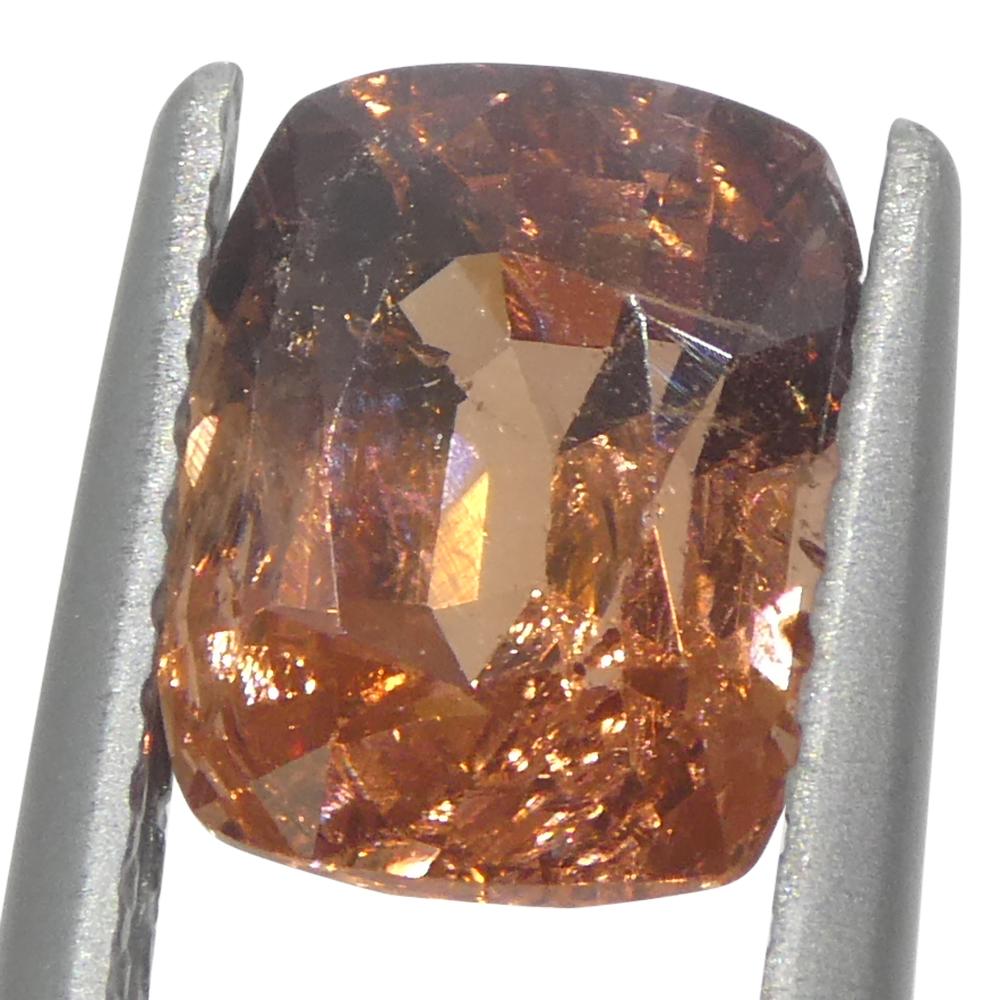 2,15ct Spinello arancione a cuscino dalla Birmania non riscaldato in vendita 6