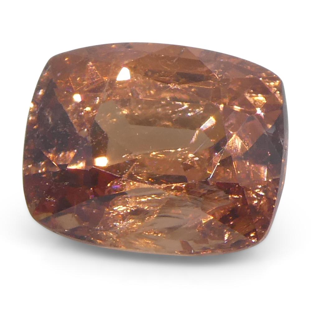 2,15ct Spinello arancione a cuscino dalla Birmania non riscaldato in vendita 4