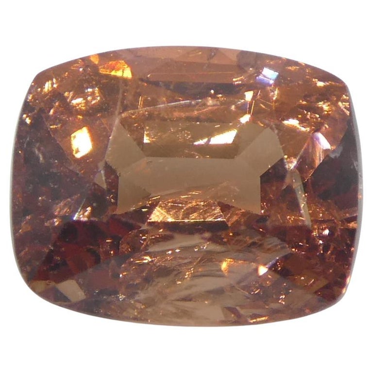 Spinelle Orange Naturel De Birmanie - 3,45 Carats - Certificat AGI - Taille Ovale, Sans Inclusion Visible - Neuf