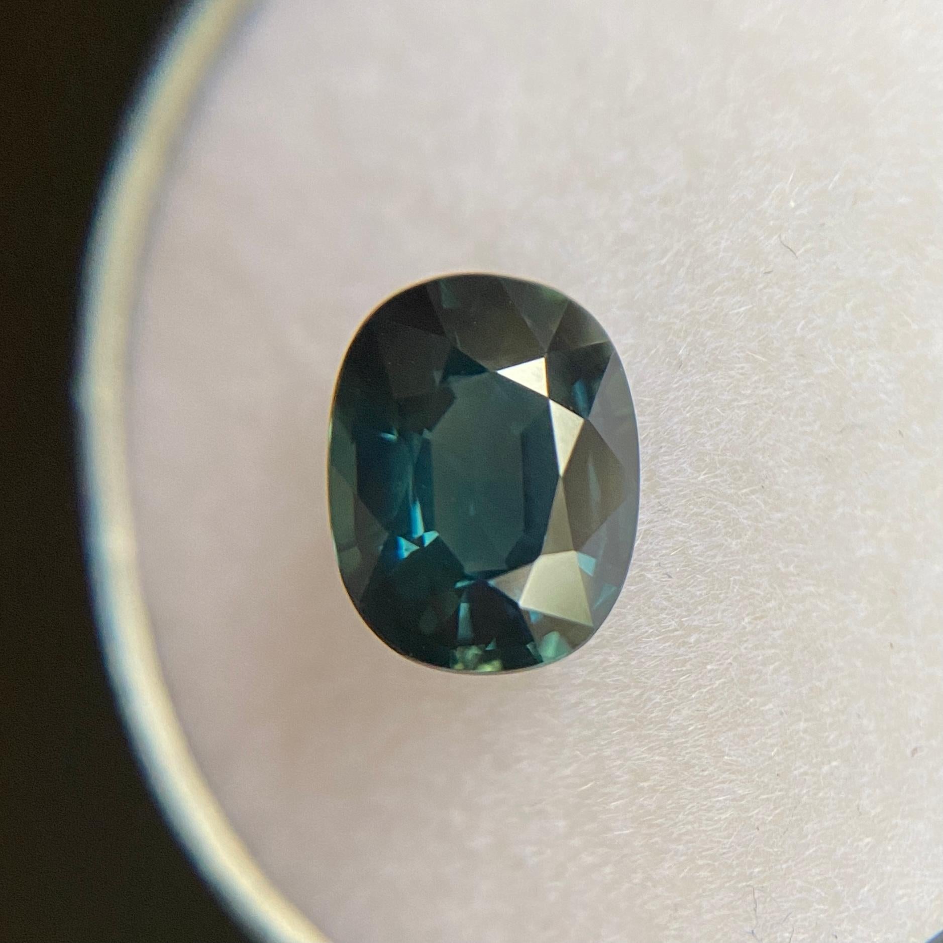 Fine Deep Blue Sapphire Gemstone.

2.15 Carat with a beautiful deep blue colour and very good clarity, a clean stone.

Also has an excellent oval cut and polish to show great shine and colour, would look lovely in jewellery. Measures