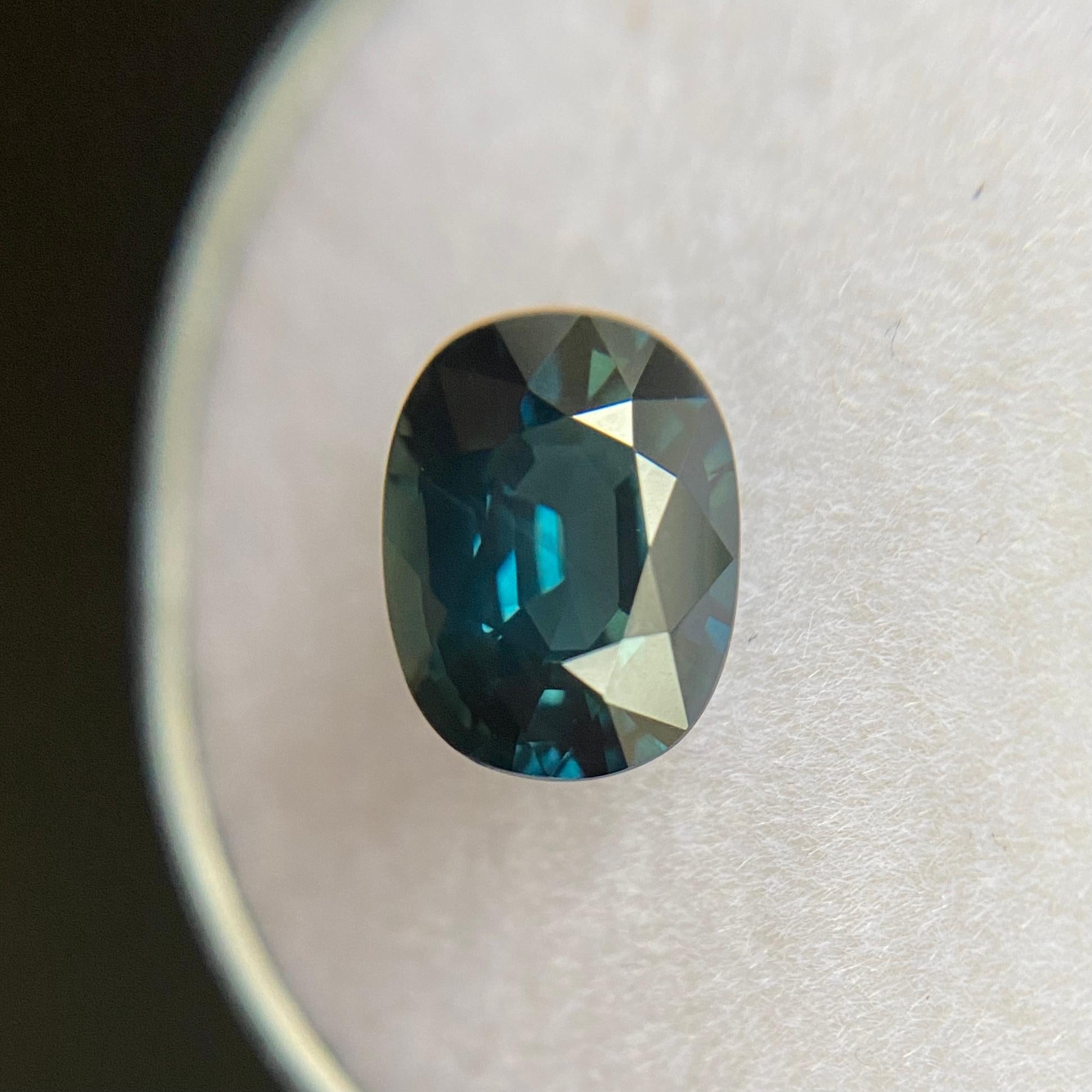 2.15ct Fine Deep Blue Sapphire Oval Cut Australian Rare Loose Gemstone 1