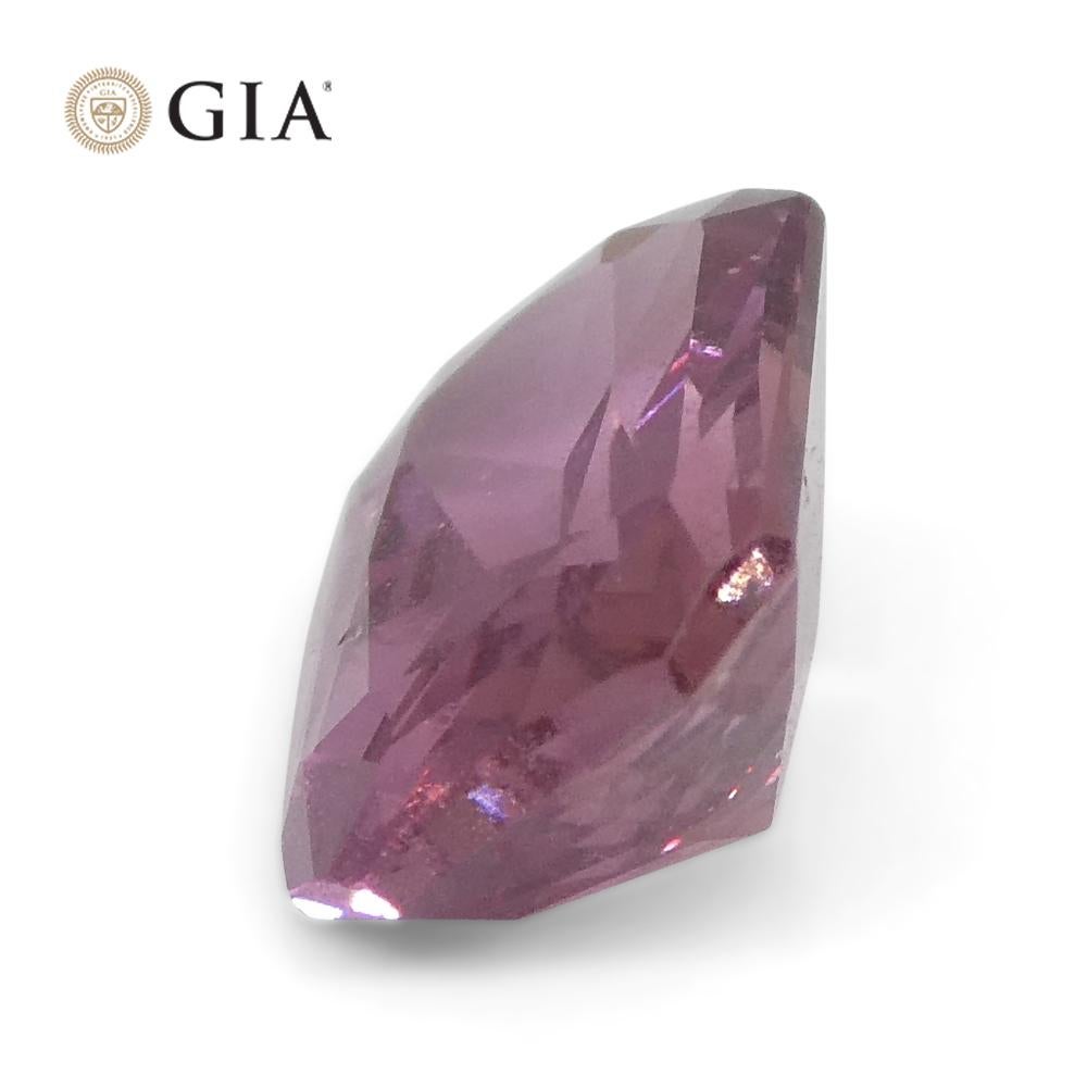 2.15ct Octagonal Purplish Pink Sapphire GIA Certified Madagascar For Sale 8