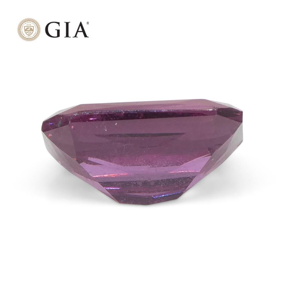 2.15ct Octagonal Purplish Pink Sapphire GIA Certified Madagascar For Sale 9