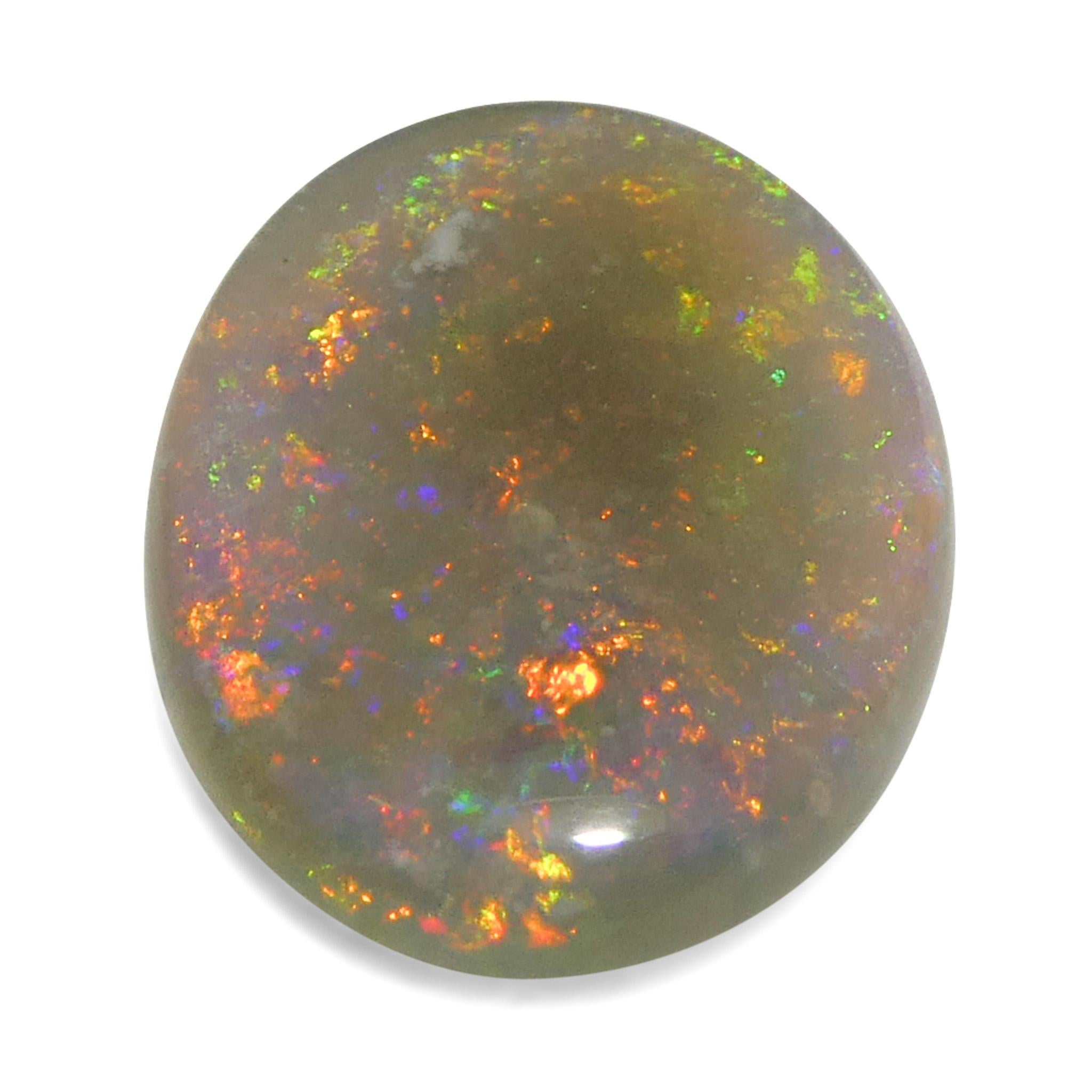 2.15 Karat ovaler weißer Opal mit Cabochonschliff aus Australien für Damen oder Herren im Angebot