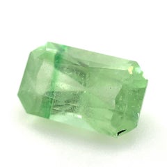 2.15ct Radiant Cut Mint Green Garnet from Merelani, Tanzania