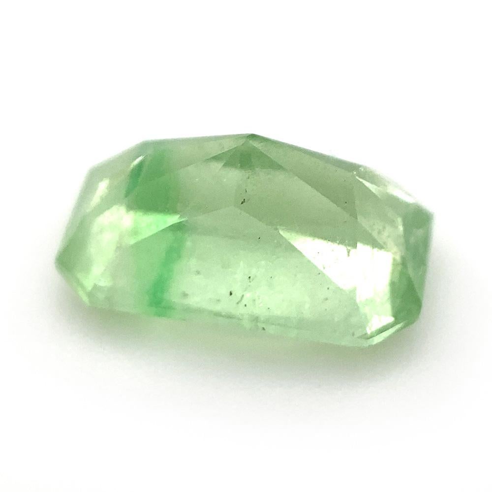 2.15ct Radiant Cut Mint Green Garnet from Merelani, Tanzania For Sale 1