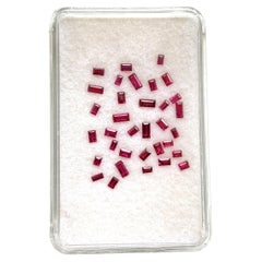 2.16 Carats Mozambique Ruby Top Quality Baguette Cut stone No Heat Natural Gem