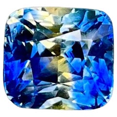 2.16 carats Parti Sapphire Stone Cushion Cut Natural Sri Lankan Gemstone