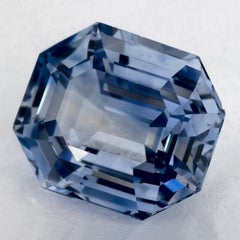 Pierre précieuse taille octogonale saphir bleu 2.16 carat