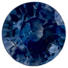 2.16 Ct Blue Sapphire Round Loose Gemstone