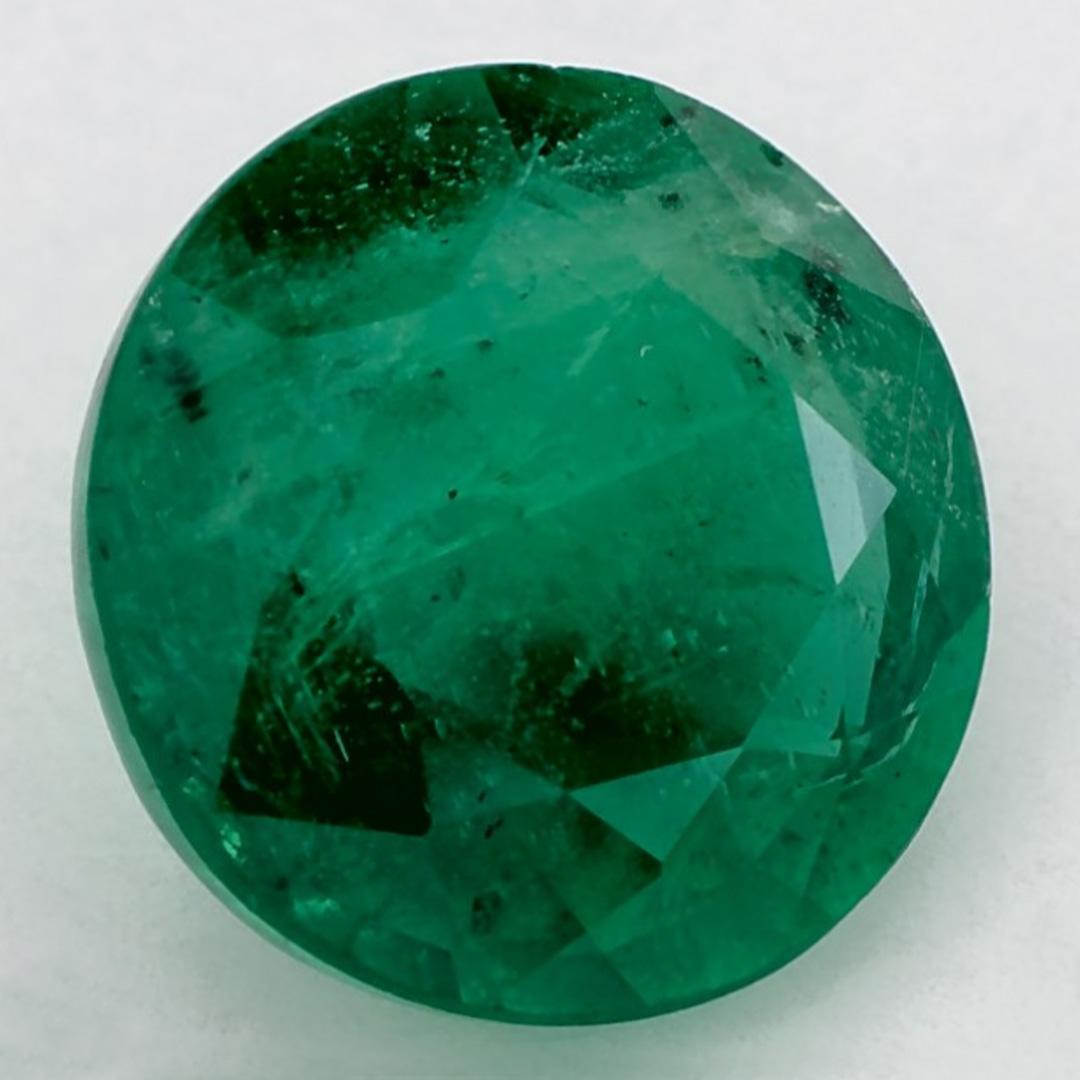 Round Cut 2.16 Ct Emerald Round Loose Gemstone For Sale