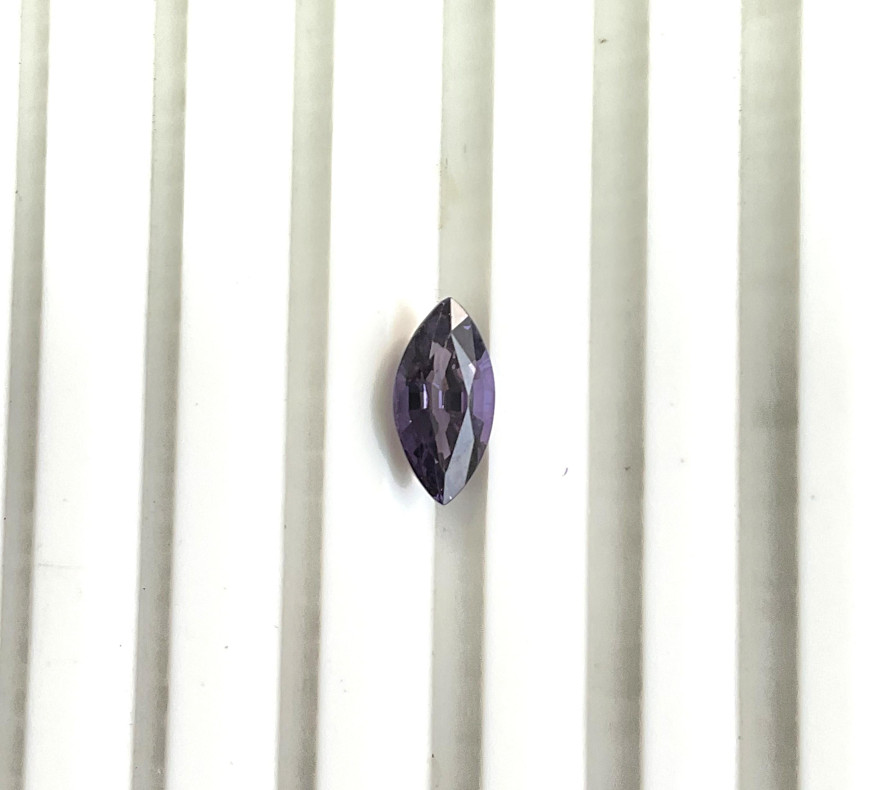 2.16 Cts Tanzania Purple Spinel Marquise Faceted Natural Gemstone for Jewelry For Sale 1