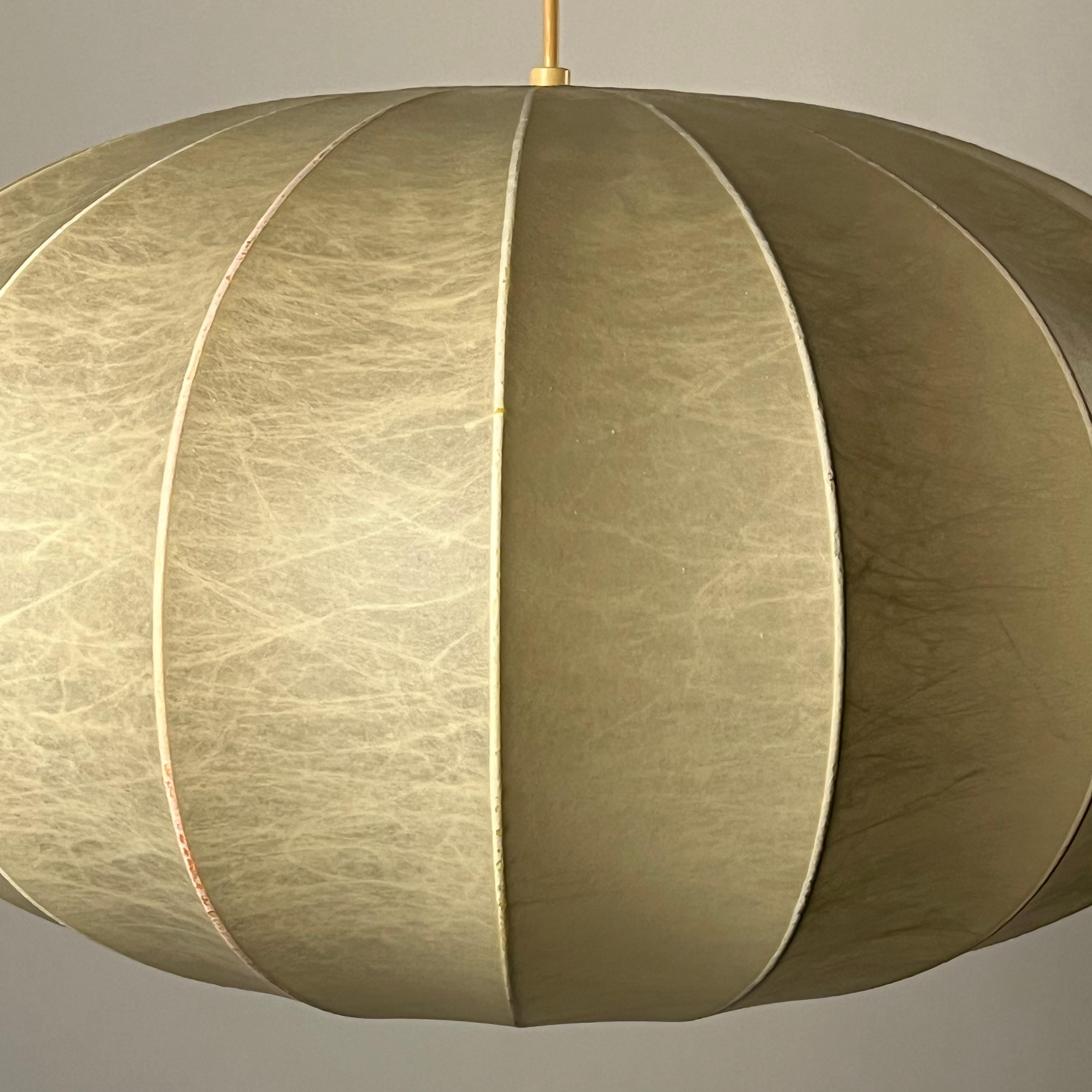 21.6 Inches Space Age Cocoon Pendant Lamp by Friedel Wauer for Goldkant Leuchten 3