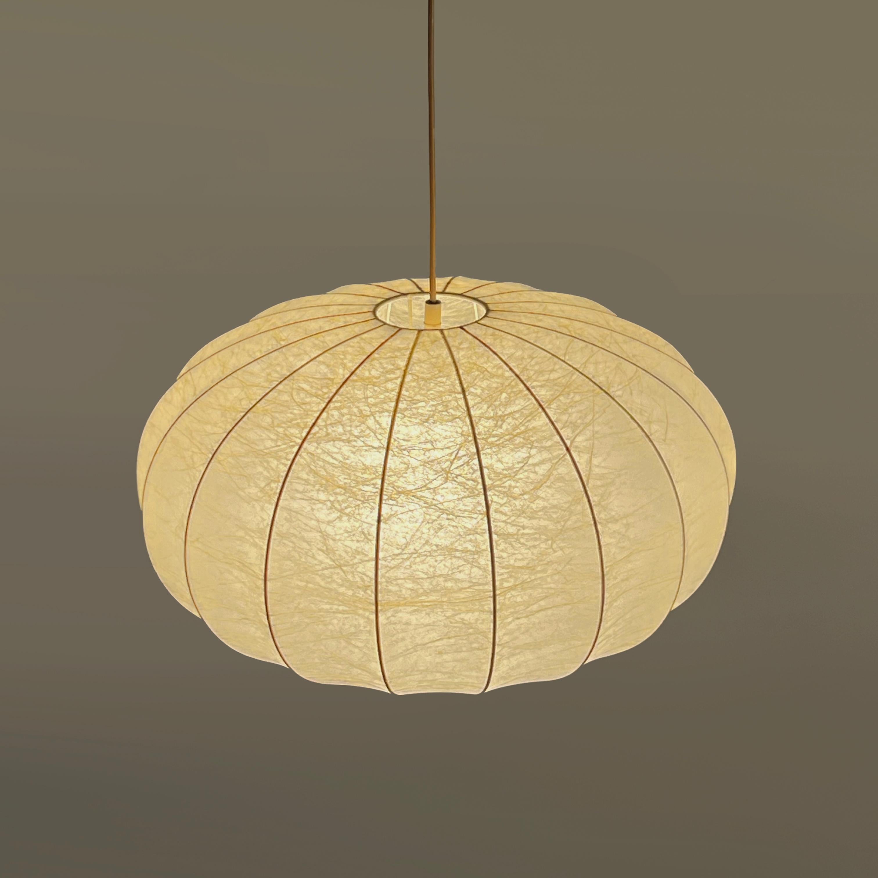 21.6 Inches Space Age Cocoon Pendant Lamp by Friedel Wauer for Goldkant Leuchten 1