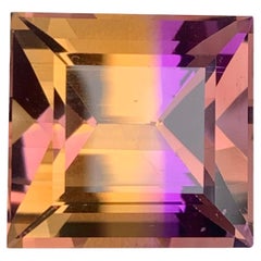 21.60 Carat Natural Loose Ametrine Princess Cut Gemstone From Bolivia