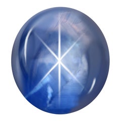 216.34 Carat Natural Sri Lankan Blue Star Sapphire GRS Certificate