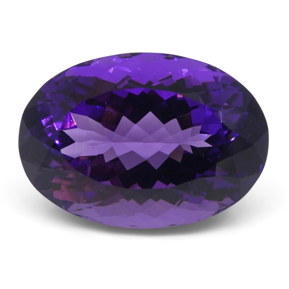 21.69 ct Oval Amethyst In New Condition For Sale In Toronto, Ontario