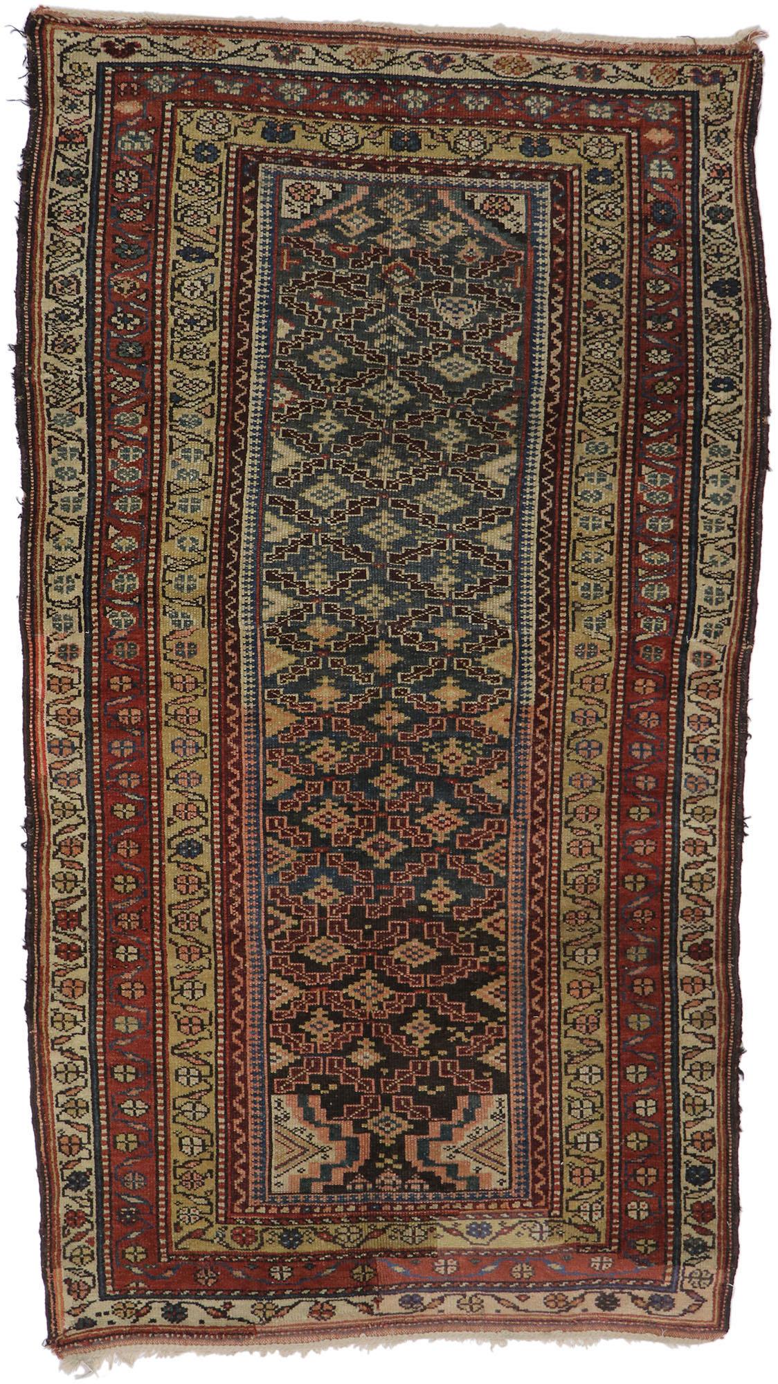 Antique Caucasian Shirvan Rug with Tribal Style For Sale 3