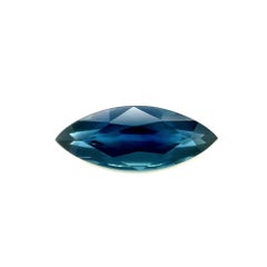 2.16 Carat AIG Certified Vivid Blue Sapphire Marquise Cut Rare Loose Gem