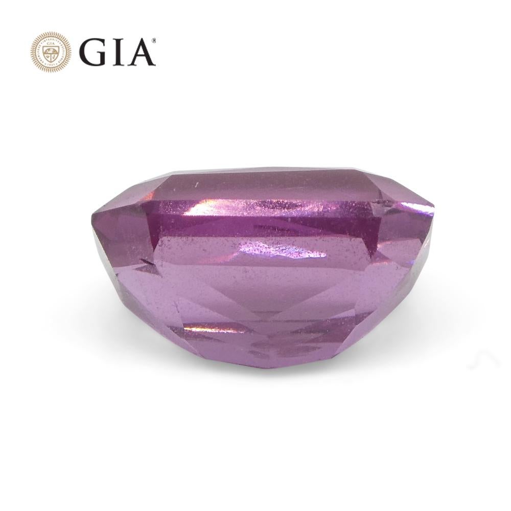 2.16 Carat Octagonal Purple-Pink Sapphire GIA Certified Madagascar For Sale 8