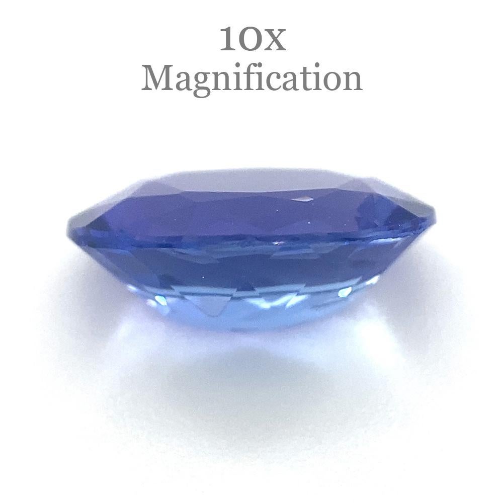 2.16ct Oval Violet Blue Tanzanite from Tanzania For Sale 3