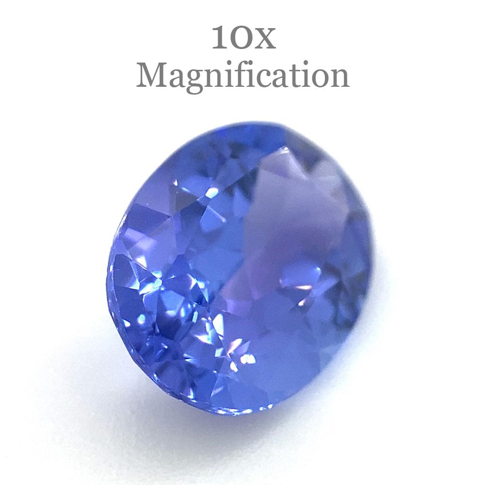 2.16ct Oval Violet Blue Tanzanite from Tanzania For Sale 4