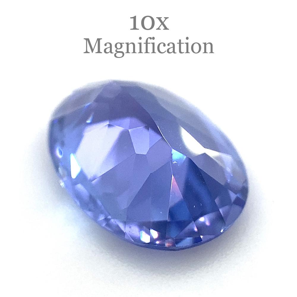 2.16ct Oval Violet Blue Tanzanite from Tanzania For Sale 5