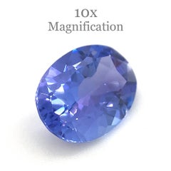 2.16ct Tanzanite blu violetta ovale dalla Tanzania