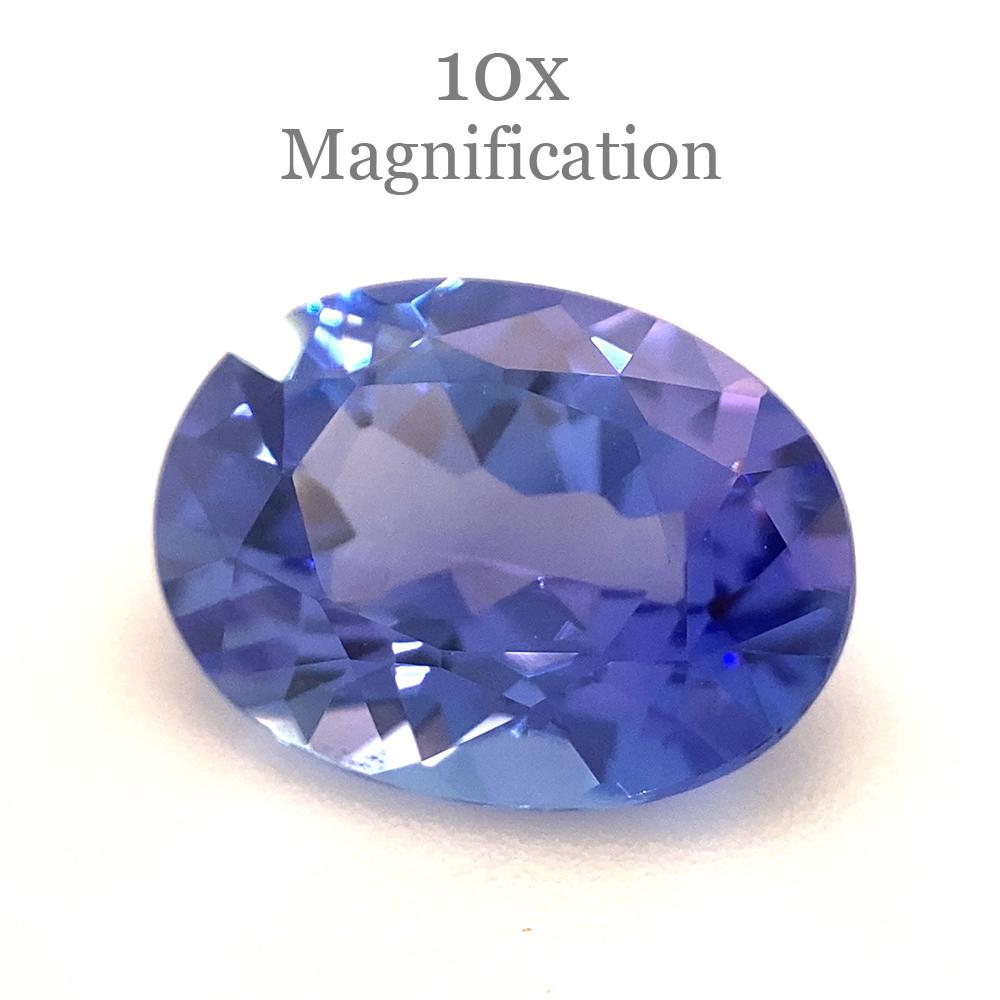 2.16ct Oval Violet Blue Tanzanite from Tanzania In New Condition For Sale In Toronto, Ontario