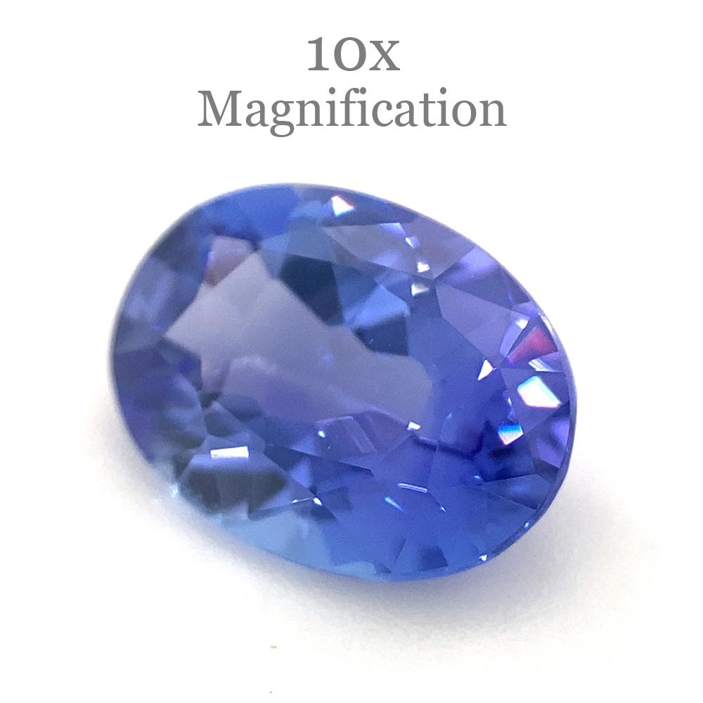 2.16ct Oval Violet Blue Tanzanite from Tanzania For Sale 1